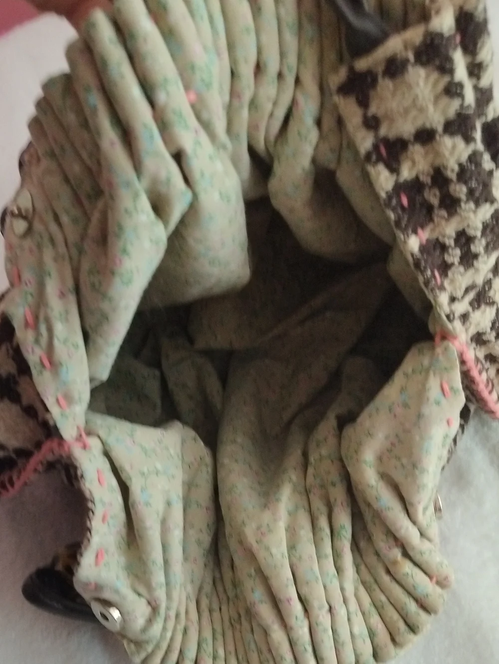 Brown And Cream Large Bag